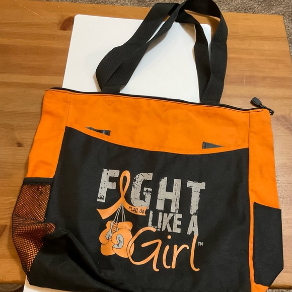 Orange and black tote bag and Fanny pack set. The sell from this will go to M.S. - Picture 3 of 5